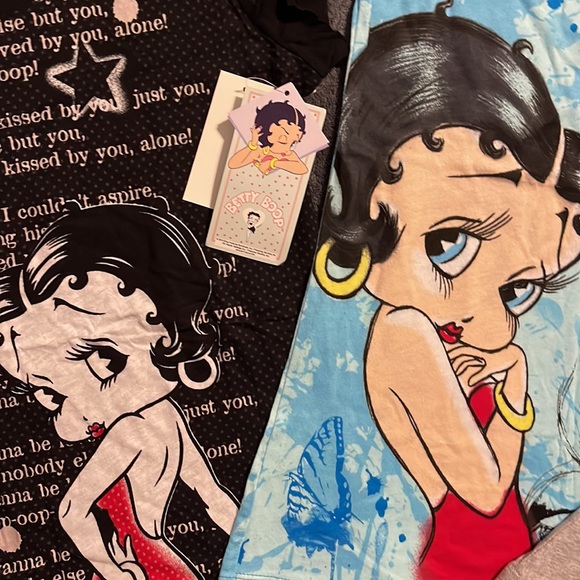 Sleeveless Betty Boop T-shirts with tags and 1 pair Sleeping pants - Picture 6 of 8